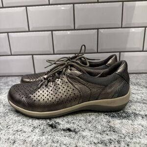 Women's 8.5B EARTH POWER PATH KEPLER PEWTER Leather SNEAKERS SPORTS SHOES Causal